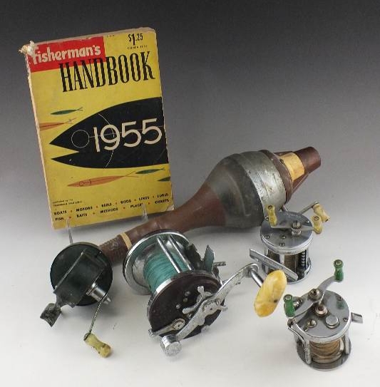 Collection of vintage fishing reels