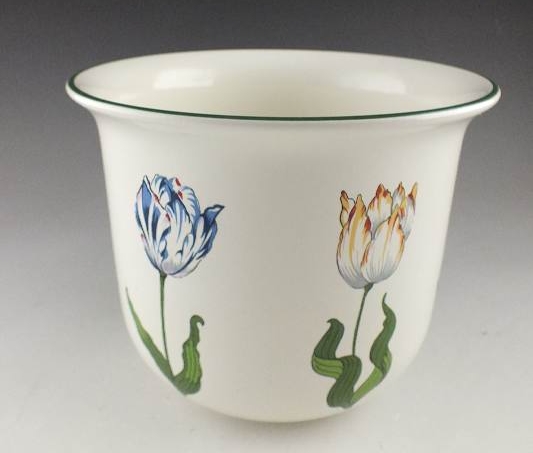 A Tifffany Tulips  cache pot designed by and made exclusively for Tiffany & Co. 