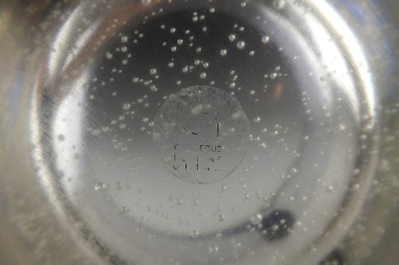 Hand-blown art glass bowl reported to be from Erickson Glass