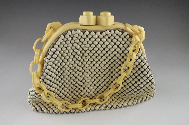 Whiting Davis Alum-mesh bag