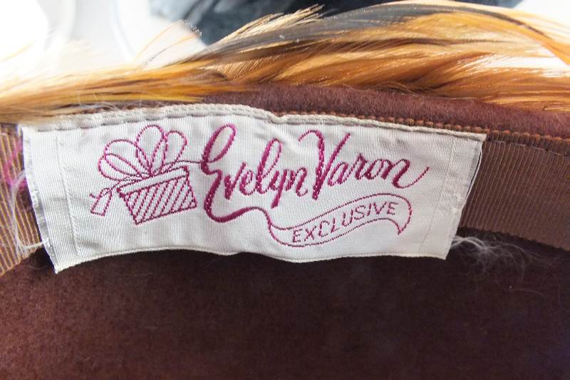 A collection of five vintage pill box style hats