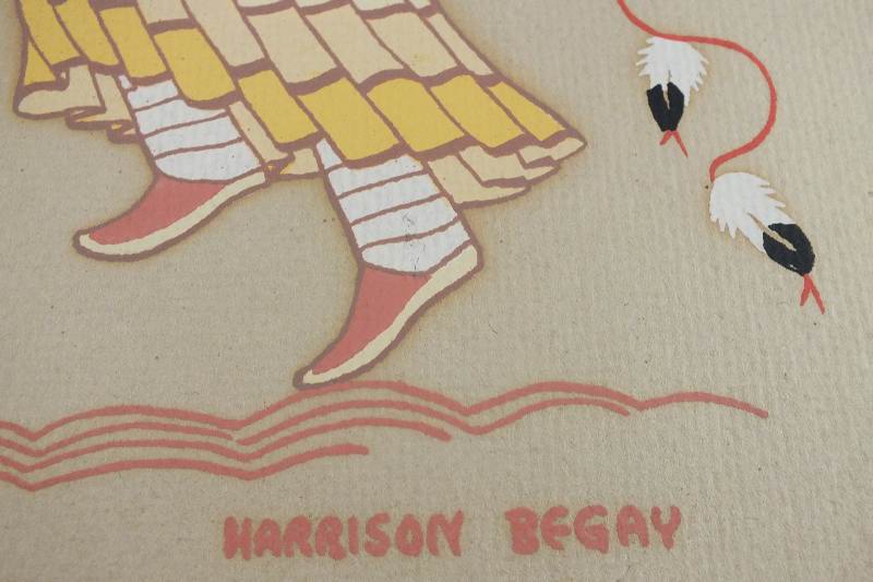 Harrison Begay Original Painting on Paper