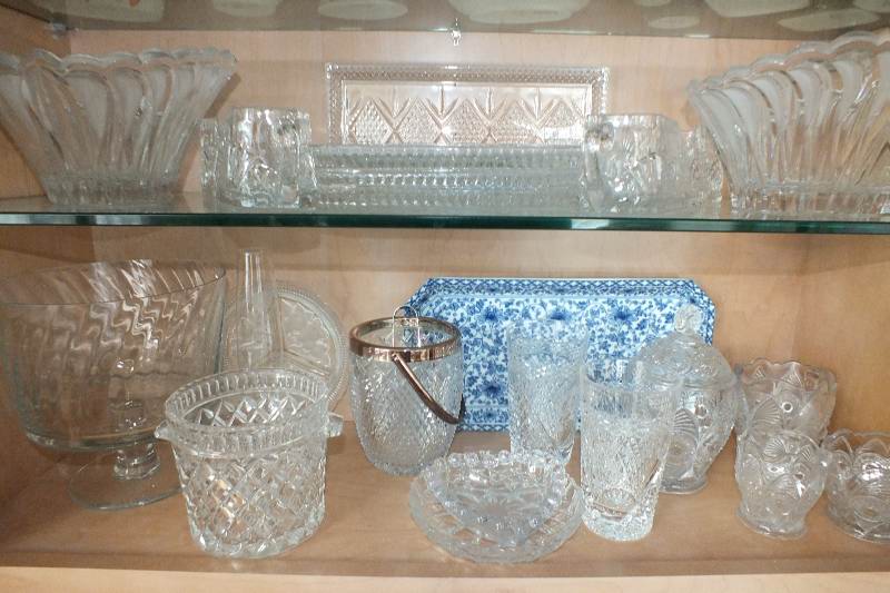 Collection of Crystal and  Glass Items