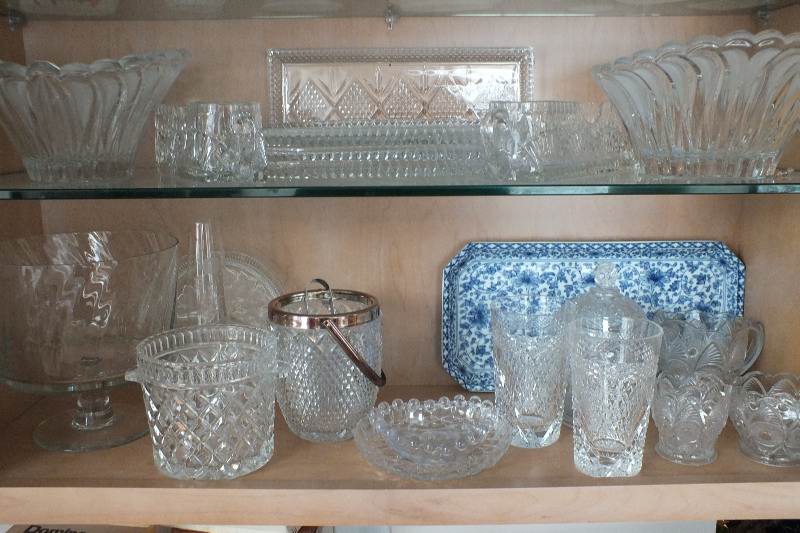 Collection of Crystal and  Glass Items