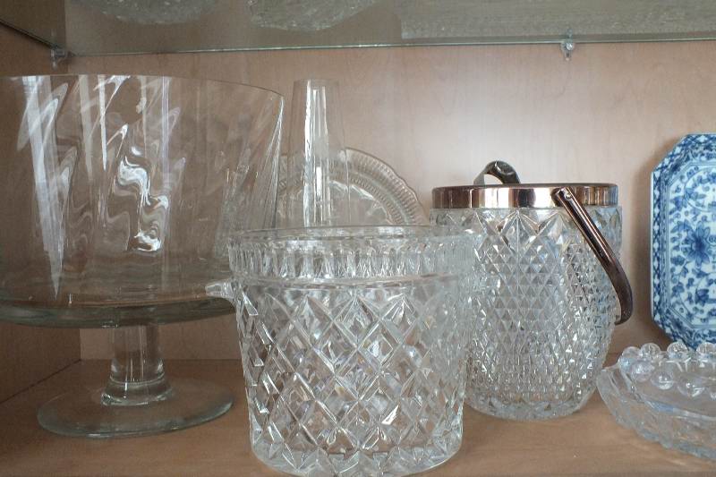 Collection of Crystal and  Glass Items