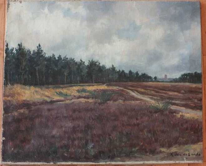 R. Van de Sande Original Oil on Canvas