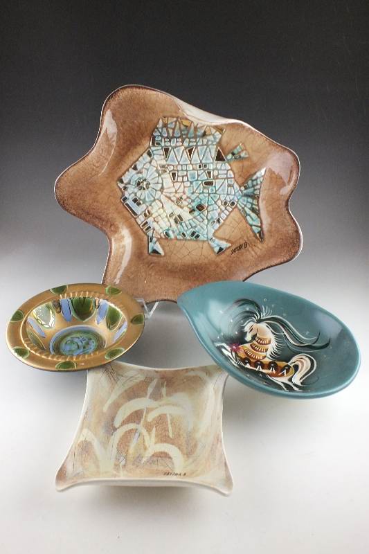 Collection of Handcrafted Ceramic Pieces by Sascha Brastoff