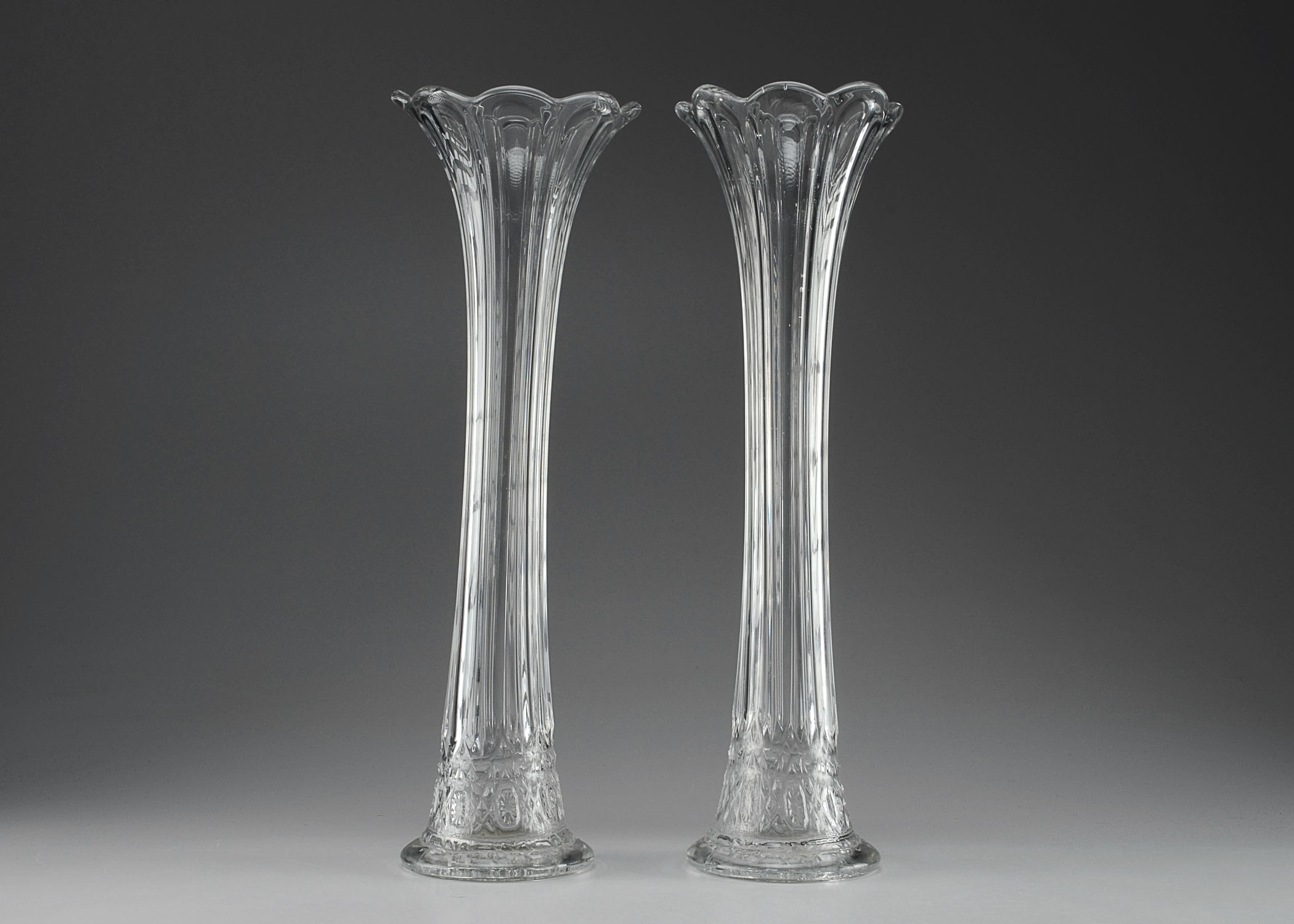 Antique swung glass vase