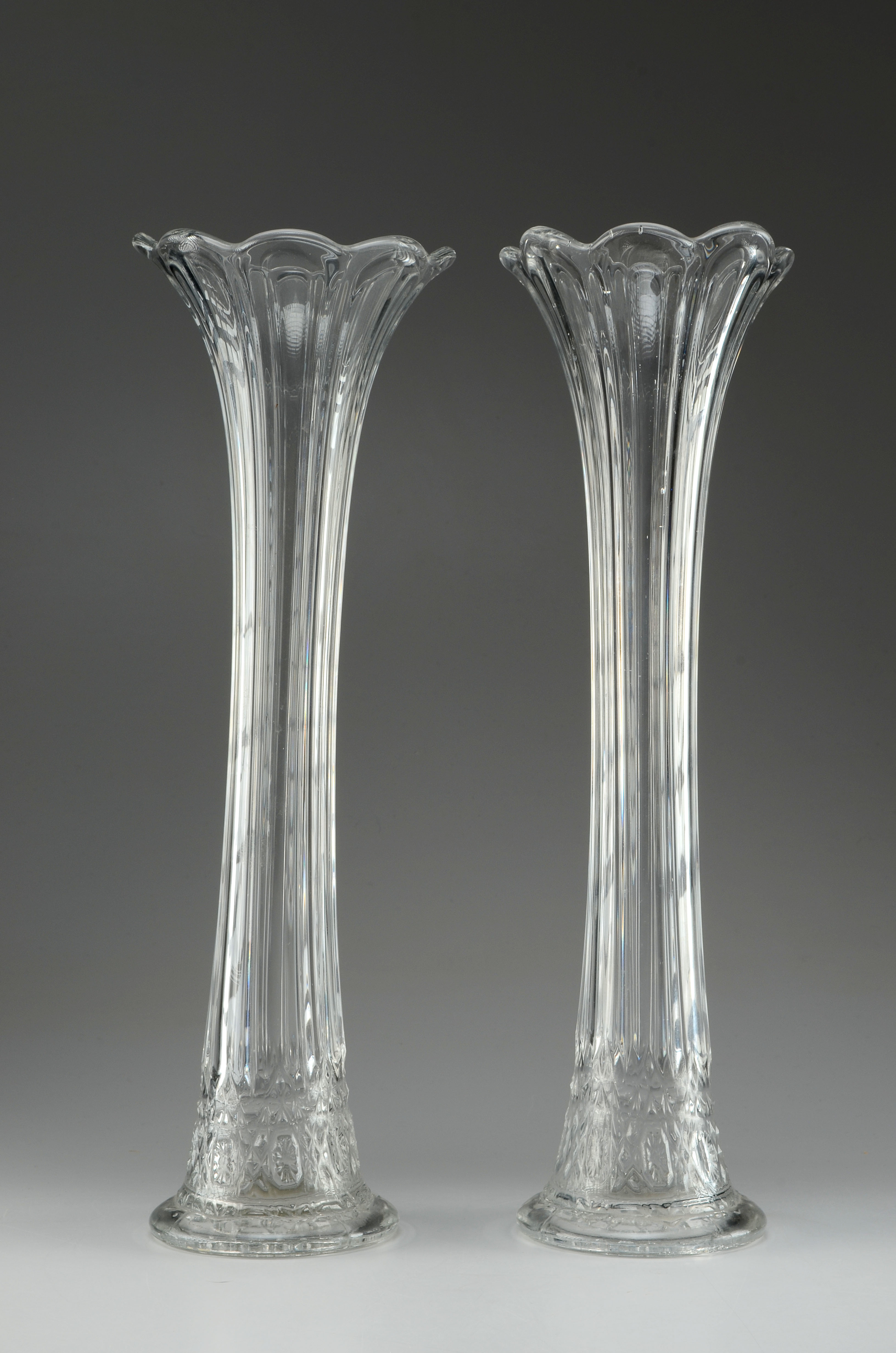 Antique swung glass vase