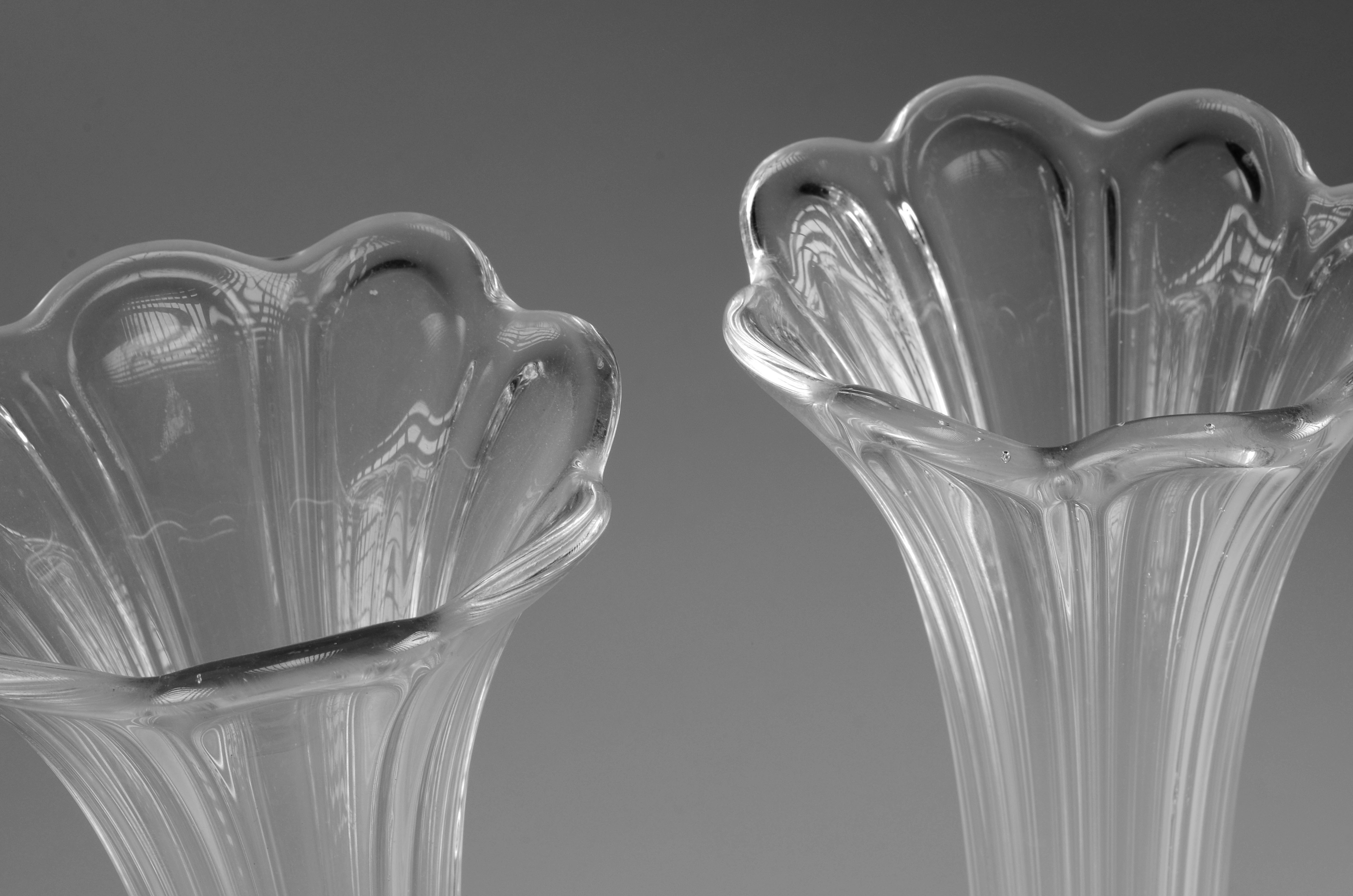 Antique swung glass vase