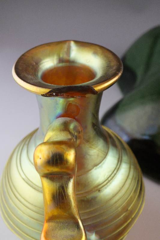 Group of Decorative Items Including Dryden Potter, Carnival Glass and Frankoma Pottery