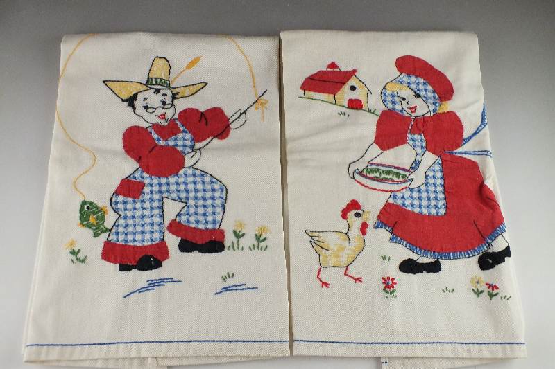 Group of Two Hand Sewn Appliques and Assorted Vera Bradley Items