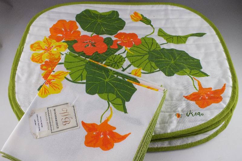 Group of Two Hand Sewn Appliques and Assorted Vera Bradley Items