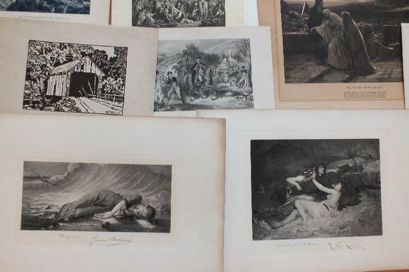 Group of Black and White Lithographs