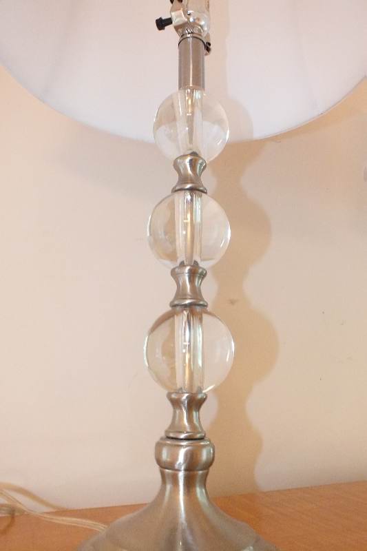 A pair of contemporary lamps