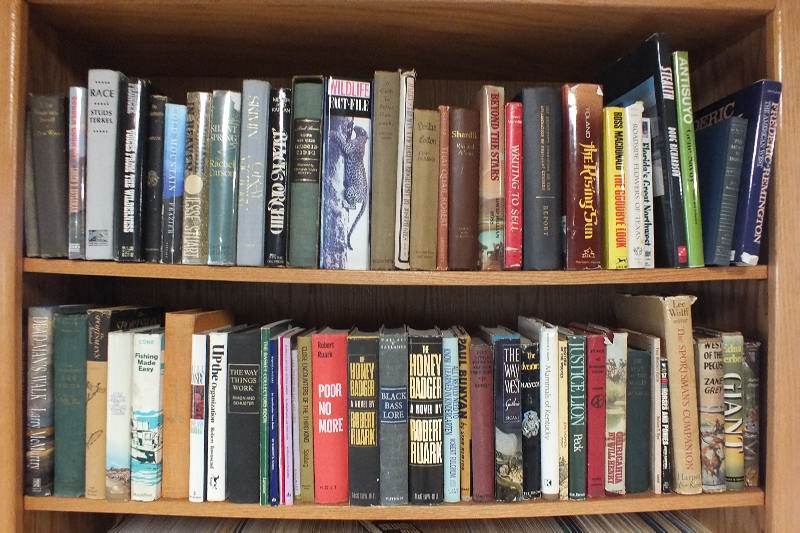 Contents found on 6 shelves of bookcase 