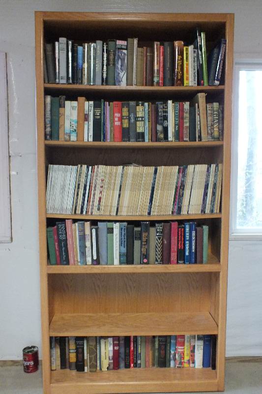 Contents found on 6 shelves of bookcase 