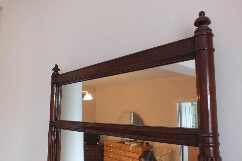 A lovely cherry framed Traditional style mirror