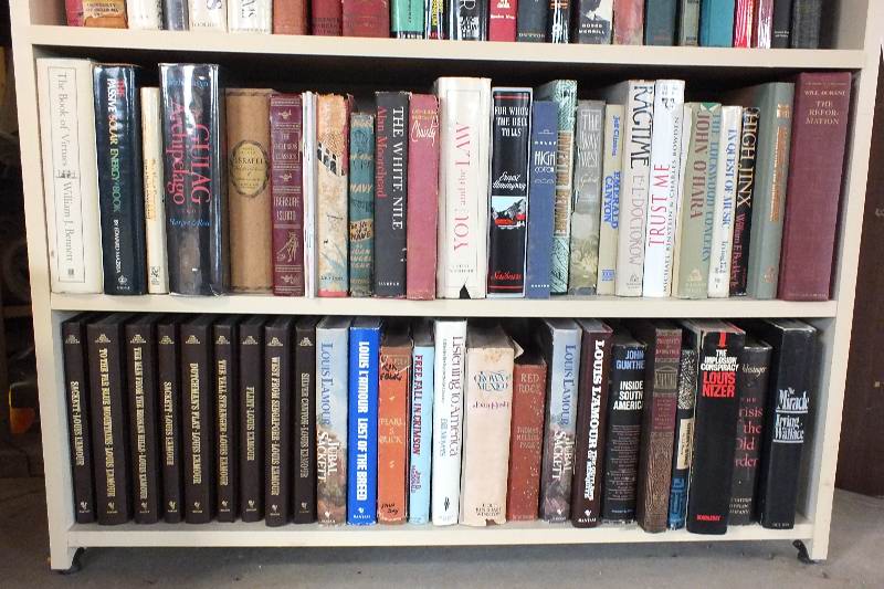 The books found on seven shelves