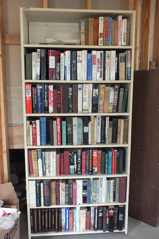The books found on seven shelves