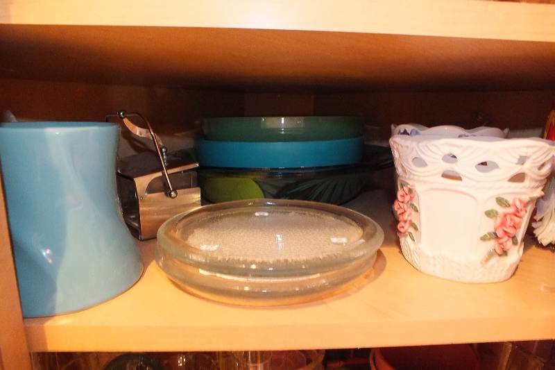 Grouping of Flower Vases, Flower Frogs and Pots