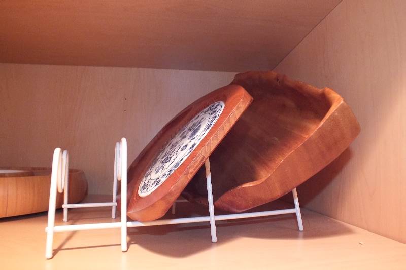 Collection of Wood Serving Dishes and Ceramic Trays
