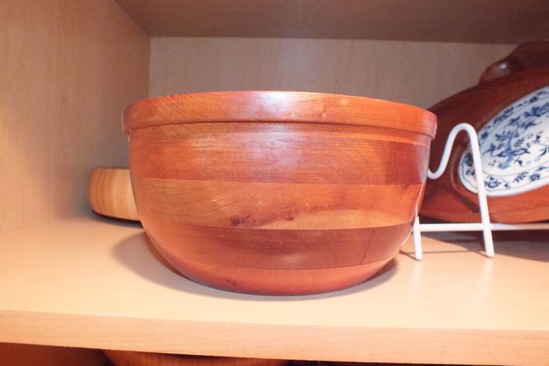 Collection of Wood Serving Dishes and Ceramic Trays