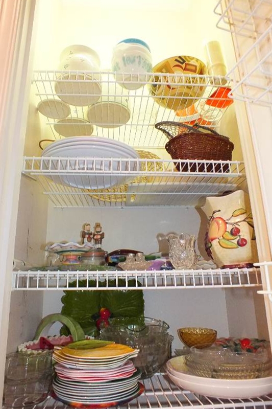 Collection of Canisters, Serving Bowls, Dishware, and Serving Trays