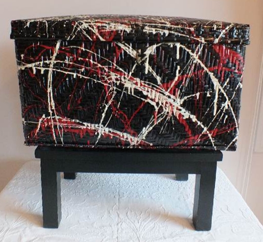 Hollandia Interiors Painted Basket Trunk