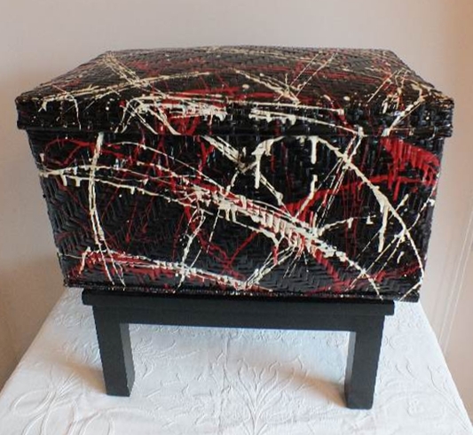 Hollandia Interiors Painted Basket Trunk