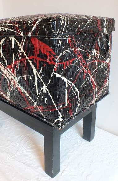 Hollandia Interiors Painted Basket Trunk