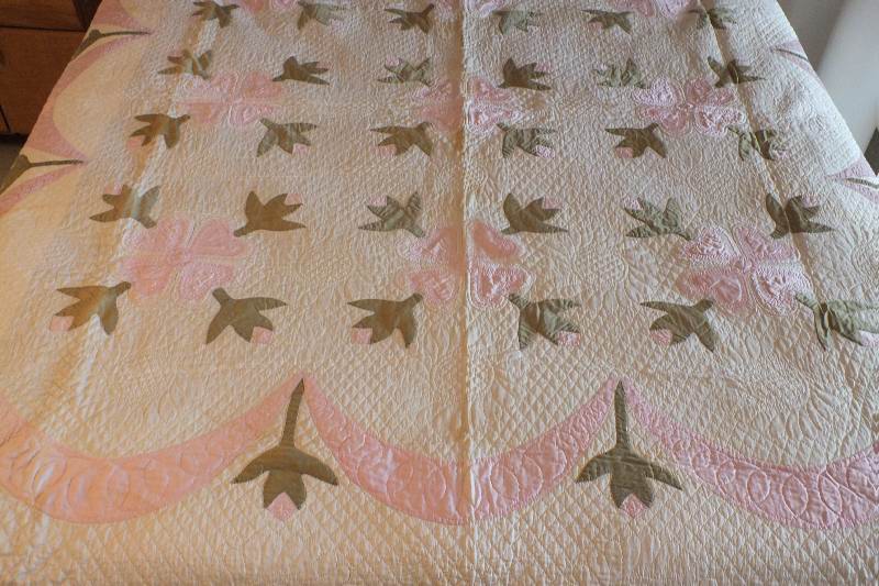 Vintage White Cotton Quilt