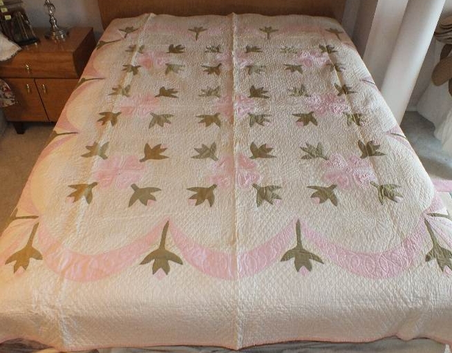Vintage White Cotton Quilt