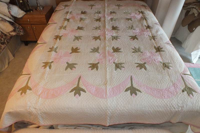 Vintage White Cotton Quilt
