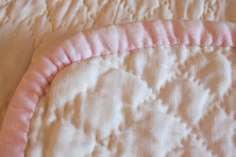 Vintage White Cotton Quilt