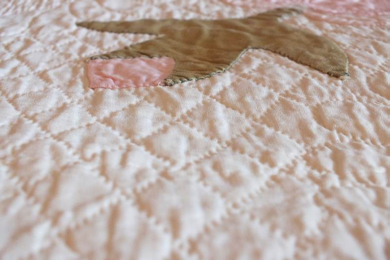 Vintage White Cotton Quilt