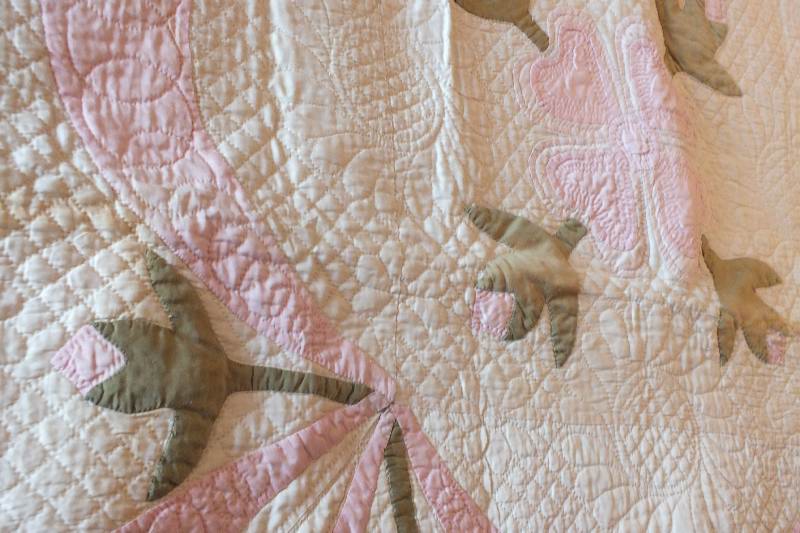 Vintage White Cotton Quilt