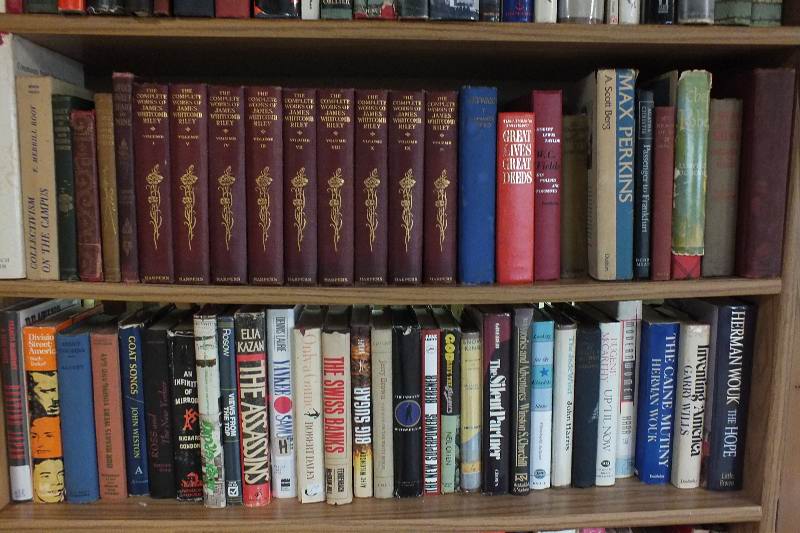 The books found on seven shelves