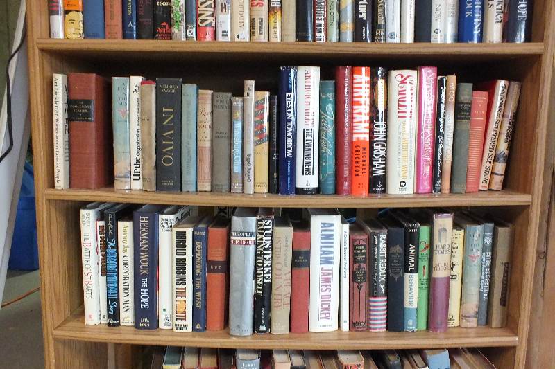 The books found on seven shelves