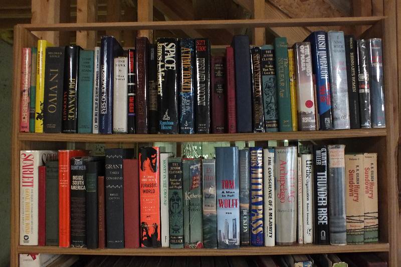 The books found on seven shelves