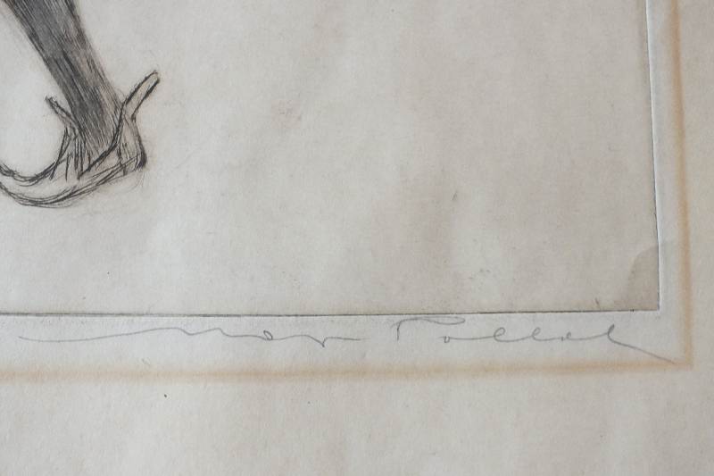 Max Pollak Etching from Dancers Series