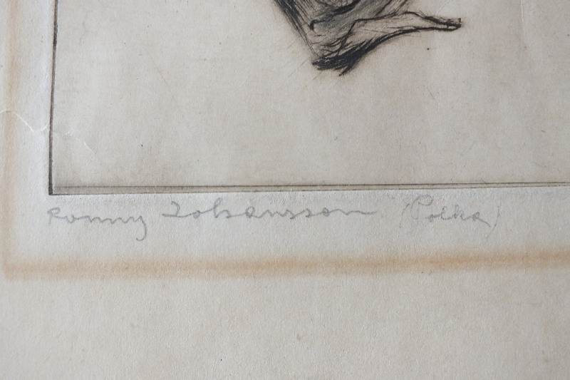 Max Pollak Etching from Dancers Series