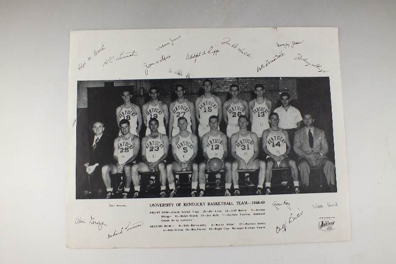 Sports memorabilia from University of Kentucky Basketball