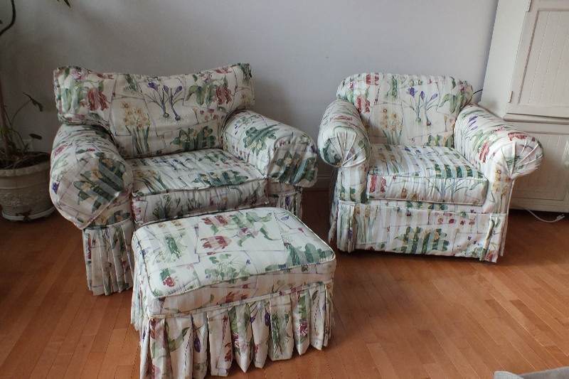 Upholstered Oversize Club Chairs