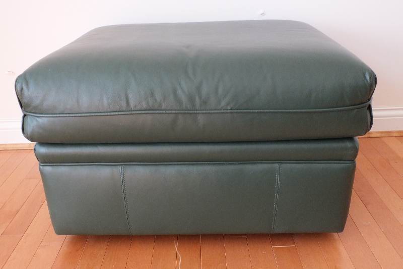 Bernhardt Leather Ottoman