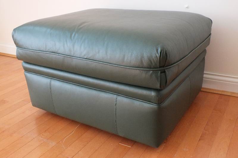 Bernhardt Leather Ottoman