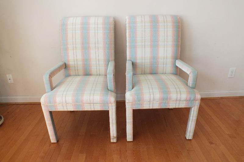 Parson-Styled Arm Chairs