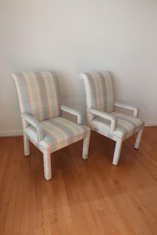 Parson-Styled Arm Chairs