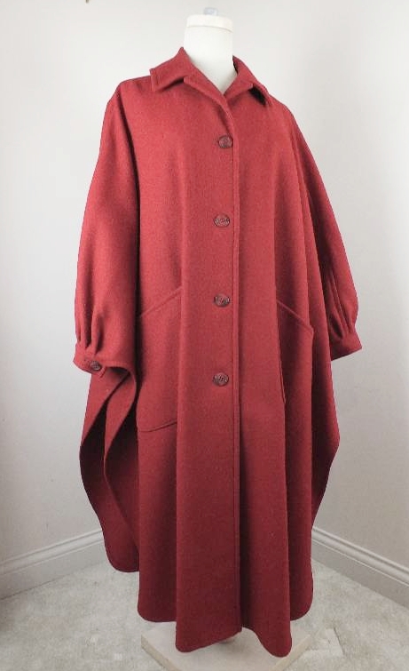 Wool Pendleton "Cape Coat"