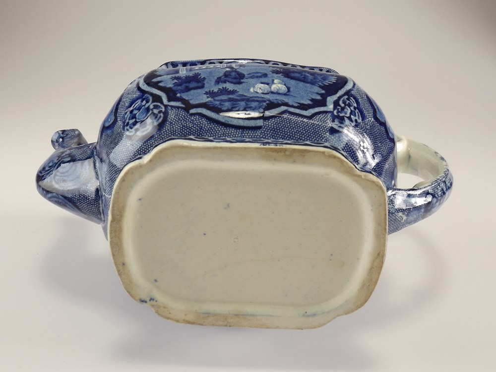 Antique Staffordshire Transferware Teapot